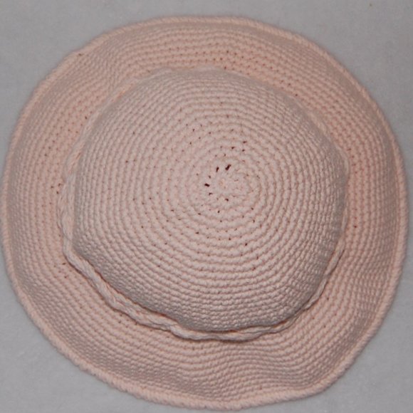 NEW Handmade Spring Sun Hat, Blush Pink, Women Size Small main image 4